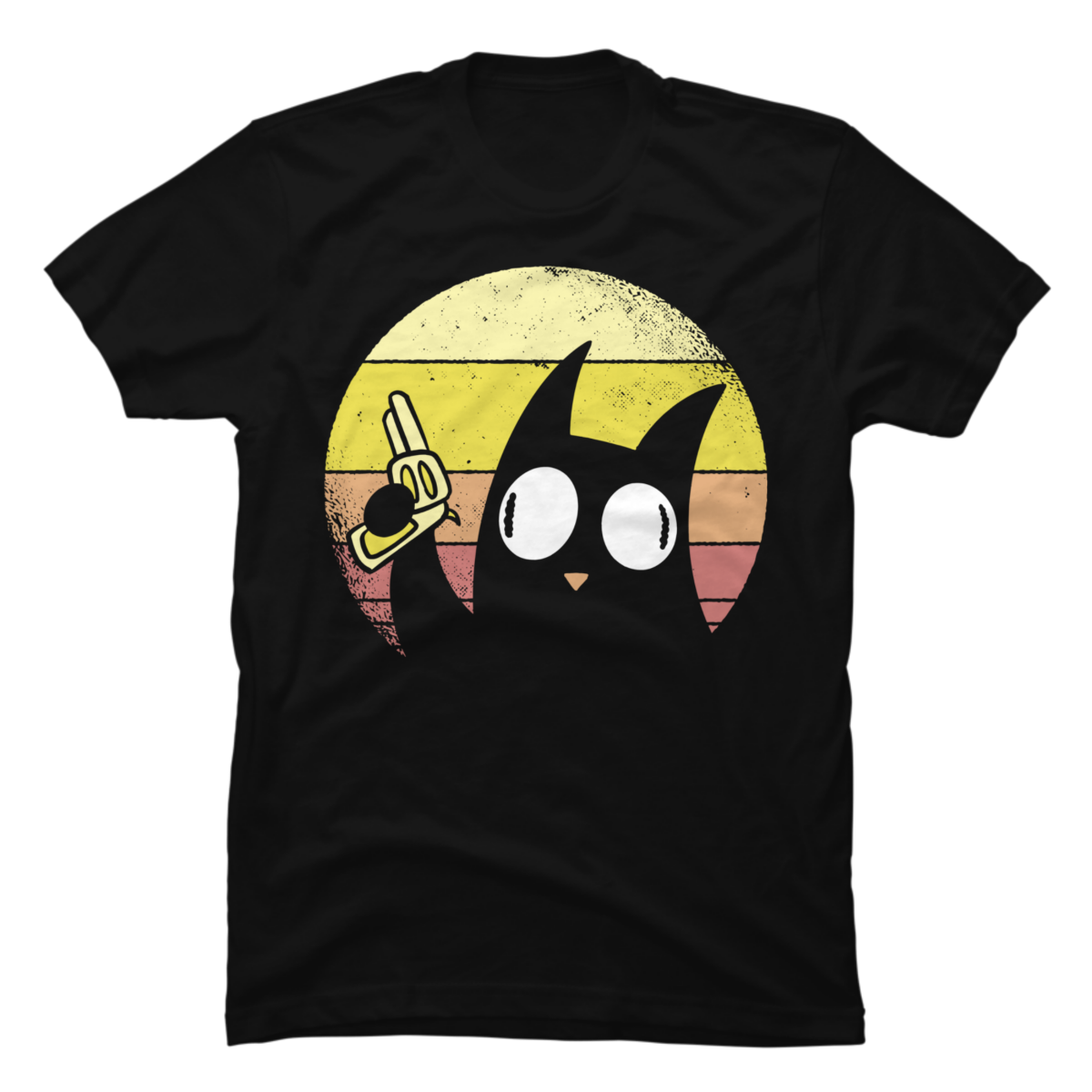 pew pew pew cat t-shirt